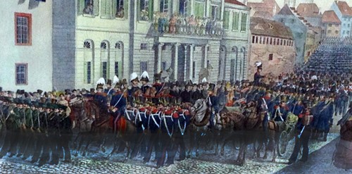 Grosse Parade in Basel (1831)